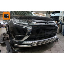 Защита переднего бампера Mitsubishi Outlander 2016